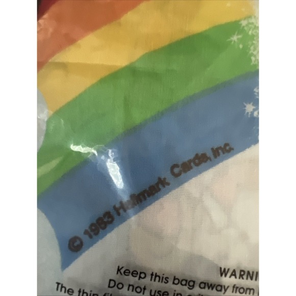 Vintage Rainbow Brite TWIN Bed Sheet 1983 Hallmark Cards FLAT Sheet 66x96 - Picture 3 of 3